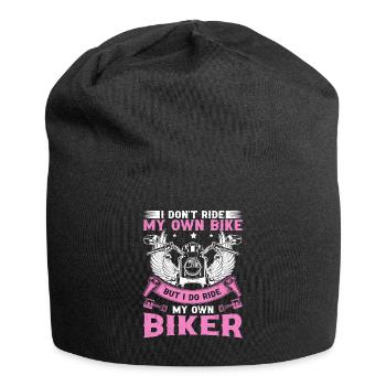 I Don't Ride My Own Bike - But I Do Ride My Own - Jersey-Beanie - Schwarz - Vorne
