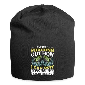 Fishing Kayak Paddling - Jersey Beanie - black - Front