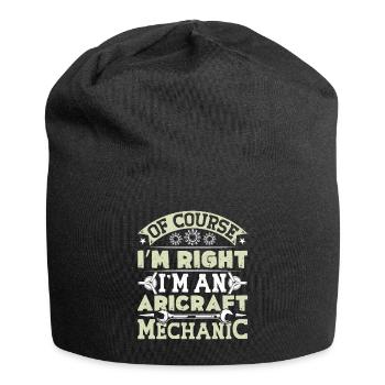 Love Avion aviation - Bonnet en jersey - noir - Devant