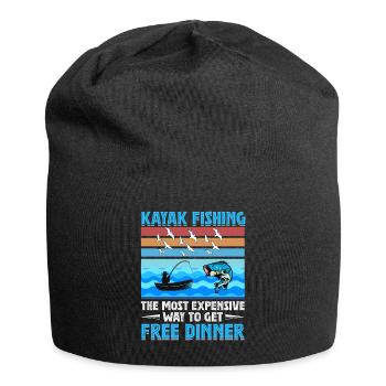 Fishing Kayak Paddling - Jersey Beanie - black - Front