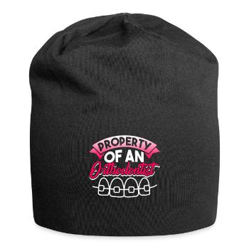 Orthodontist Property Of An Orthodontist - Jersey Beanie - black - Front