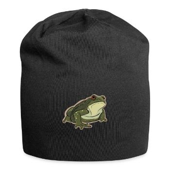 Laubfrosch Kröte Kaulquappe Froschzüchter Frosch - Jersey-Beanie - Schwarz - Vorne