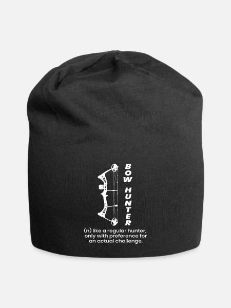 Outdoor Jagd Bogenjäger Definition Bogenschießen - Jersey-Beanie - Schwarz