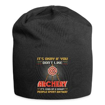 Outdoor Hunting Archery Sport Smart People - Jersey Beanie - black - Front