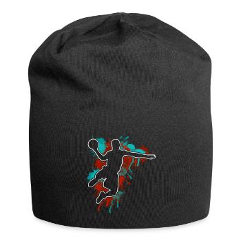 Basketball Basketballer - Jersey-Beanie - Schwarz - Vorne