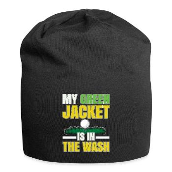 Lustiger Golfclub Golfer Golf Grün Golfen - Jersey-Beanie - Schwarz - Vorne