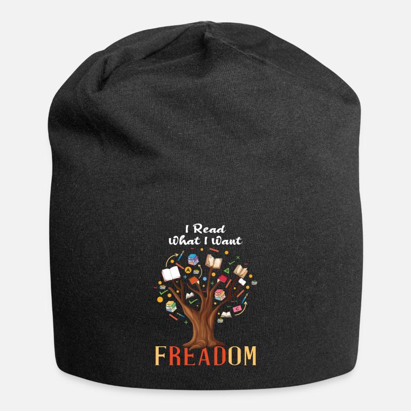 Ich habe Banned Book Freedom Book Lover Reader Tree gelesen - Jersey-Beanie - Schwarz