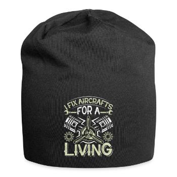 Love Avion aviation - Bonnet en jersey - noir - Devant