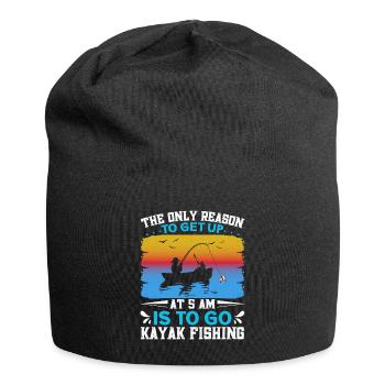 Fishing Kayak Paddling - Jersey Beanie - black - Front