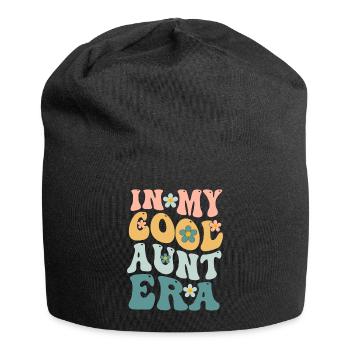 In My Cool Aunt Era Baby Announcement - Jersey Beanie - black - Front