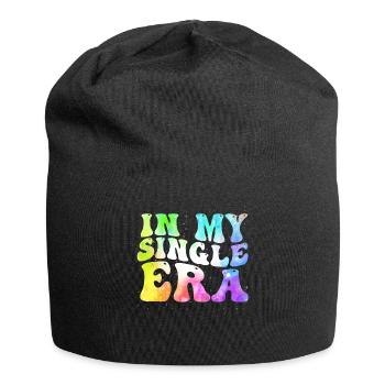In my single era - Jersey Beanie - black - Front