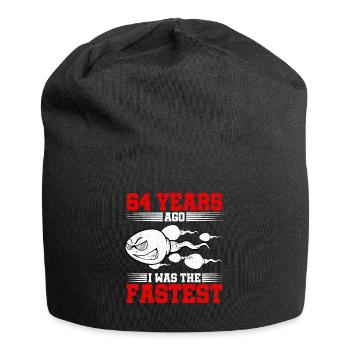 64 years ago I Was The Fastest - Jersey Beanie - black - Front