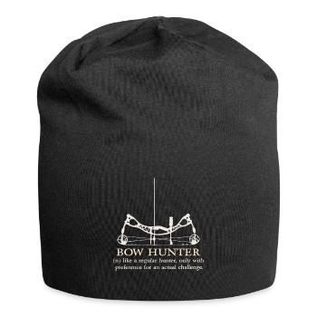 Love Outdoor Hunting Bow Hunter Definition Archery - Jersey Beanie - black - Front