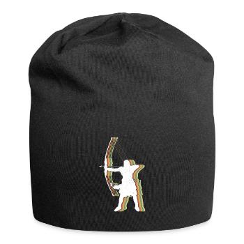 Retro Vintage Archer Archery Outdoor Hunting - Jersey Beanie - black - Front