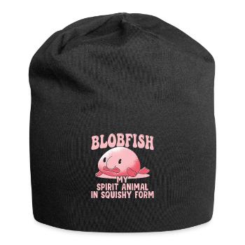 Blobfish Ghost Animal Blobfish Propriétaire Amoureux - Bonnet en jersey - noir - Devant