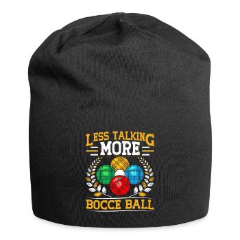 Funny Bocce Game - Jersey Beanie - black - Front