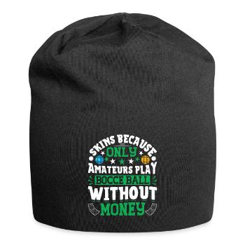 Funny Bocce Game - Jersey Beanie - black - Front