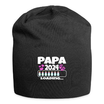 Father-to-be - Dad 2024 loading - Jersey Beanie - black - Front