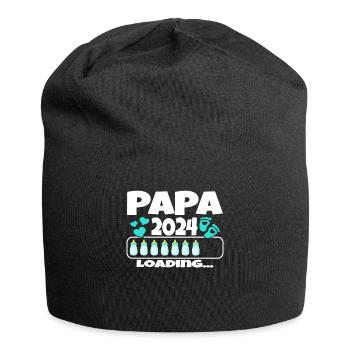Father-to-be - Dad 2024 loading - Jersey Beanie - black - Front