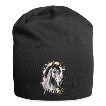 Horse - Jersey Beanie - black - Front