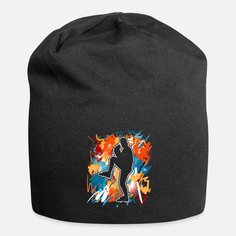 Baseball - Jersey-Beanie - Schwarz