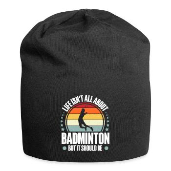 Badminton - Jersey-Beanie - Schwarz - Vorne