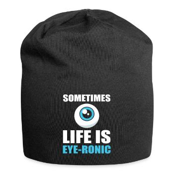 Optiker - Jersey-Beanie - Schwarz - Vorne