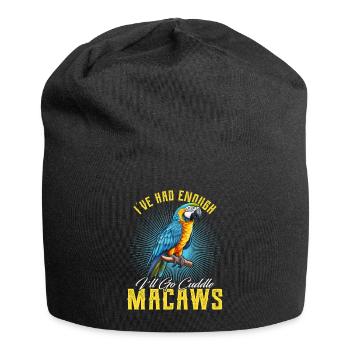 Ara Vogel I ́ve had enough I ́ll go Cuddle Macaws - Jersey Beanie - black - Front