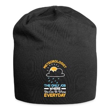 Meteorologist Meteorology Storm Chaser Gift - Jersey Beanie - black - Front