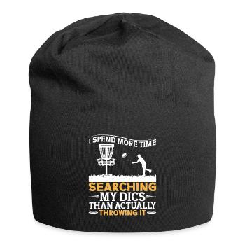 Disc Golfer hit Trees and Curse - Jersey Beanie - black - Front