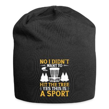 Disc Golfer hit Trees and Curse - Jersey Beanie - black - Front