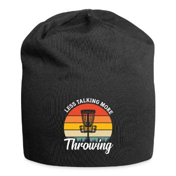 Disc Golfer frappe Trees and Curse - Bonnet en jersey - noir - Devant