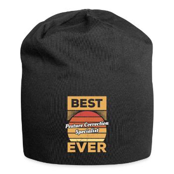 Vintage Best Posture Correction Specialist Ever - Jersey Beanie - black - Front