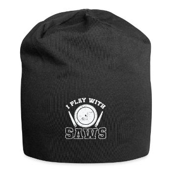 I Play with Saws Forest Worker - Jersey Beanie - black - Front