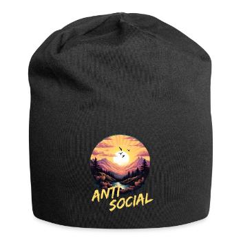 Antisozial Wandern Wanderung für eine Wanderer - Jersey-Beanie - Schwarz - Vorne
