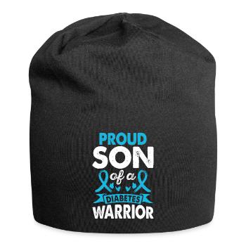 Son of the diabetes warrior Month of Consciousness - Jersey Beanie - black - Front