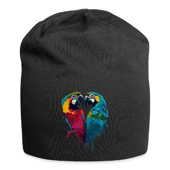 Macaw Parrot Bird Exotic Birds Bird Lovers - Jersey Beanie - black - Front