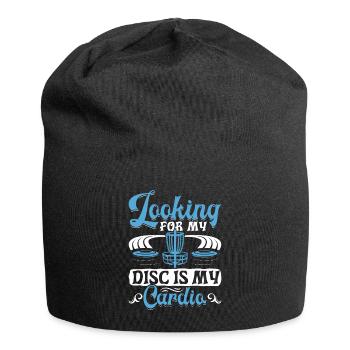 Let me play Discgolf - Jersey Beanie - black - Front