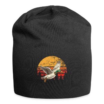 Retro Duck Hunt Sunset Flying - Jersey Beanie - black - Front