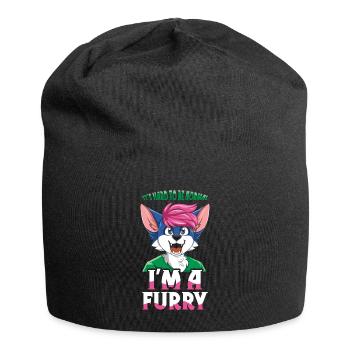 Schwer Zu Normal Pelziger Schwanz Ohr Pelzige Person Cosplay - Jersey-Beanie - Schwarz - Vorne