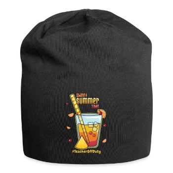 Bye School Out Happy Summer Teacher - Jersey Beanie - black - Front