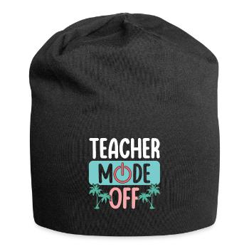 Bye School Out Happy Last Class Teacher Off - Jersey Beanie - black - Front