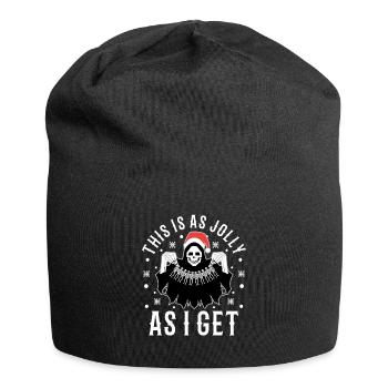 This Is As Jolly As I Get - Jersey Beanie - black - Front