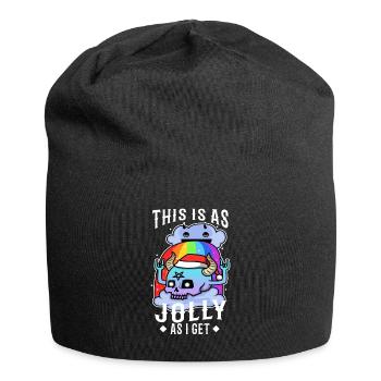 This Is As Jolly As I Get - Jersey Beanie - black - Front
