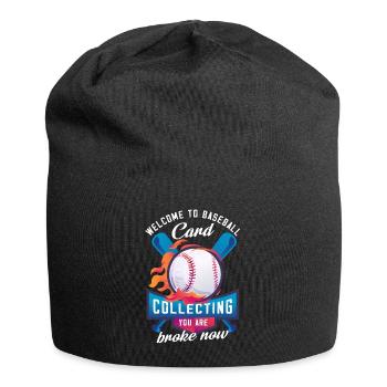 Bienvenue à la collection de cartes de baseball que vous êtes fauché - Bonnet en jersey - noir - Devant