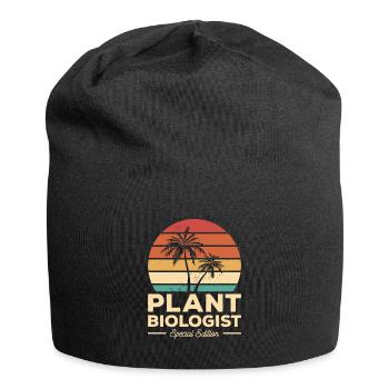Vintage Pflanzenbiologe Sonderausgabe Botanik - Jersey-Beanie - Schwarz - Vorne