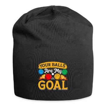 Funny Bocce Game - Jersey Beanie - black - Front