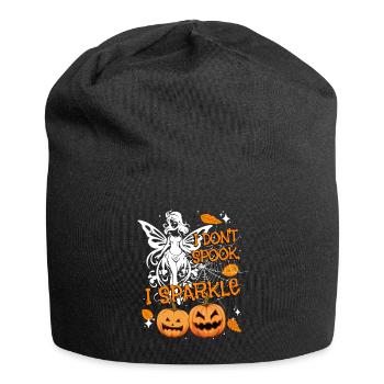 Halloween-Fee Verkleidung I don't spook, I sparkle - Jersey-Beanie - Schwarz - Vorne