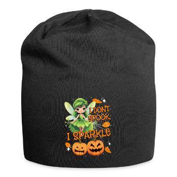 Halloween-Fee Verkleidung I don't spook, I sparkle - Jersey-Beanie - Schwarz - Vorne