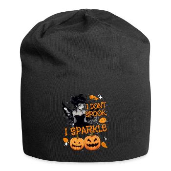 Halloween-Fee Verkleidung I don't spook, I sparkle - Jersey-Beanie - Schwarz - Vorne